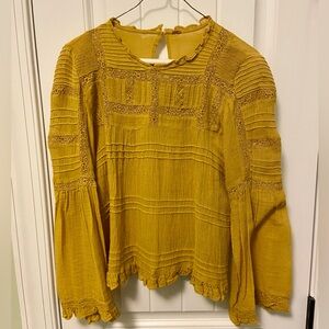 Free People Flowy Bell Sleeve Top